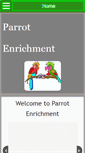 Mobile Screenshot of parrotenrichment.com