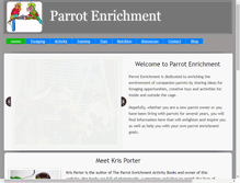 Tablet Screenshot of parrotenrichment.com